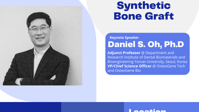 Предавање на д-р Даниел С. Ох со наслов: ,,Innovative Synthetic Bone Graft”