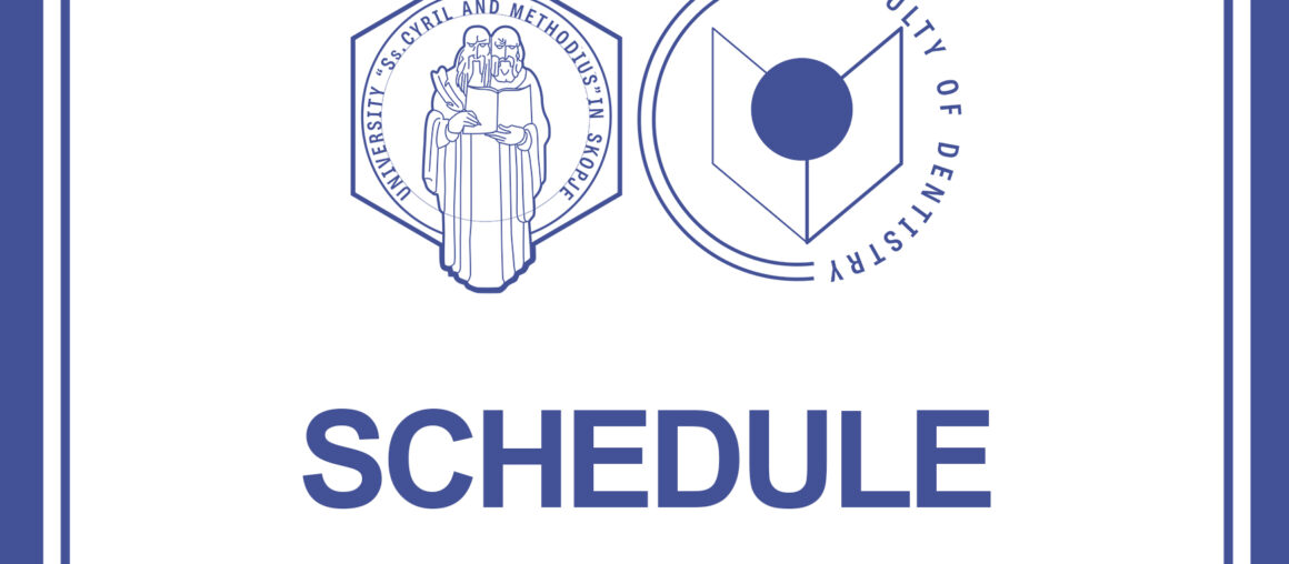 Timetable lectures, Second year - IV semester 2025/2026